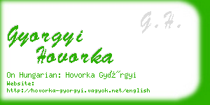 gyorgyi hovorka business card